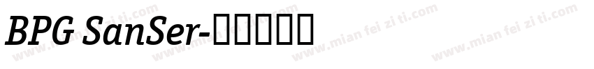 BPG SanSer字体转换